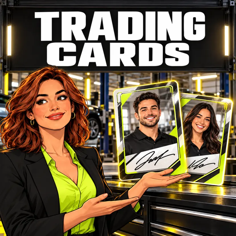 The Trading Cards Bay inside the Creative Service Lane